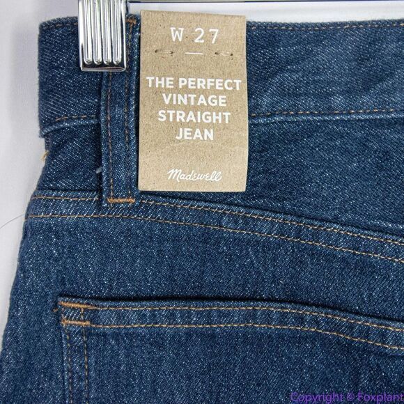 NEW Madewell The Perfect Vintage Straight Jean in Greenhaven Wash, 27 - Picture 11 of 16